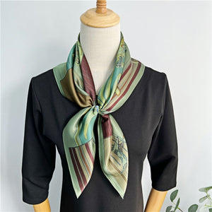 MaraSilk Pure Mulberry Silk Scarf - Square Crepe Satin MS165 25" x 25" MS16501