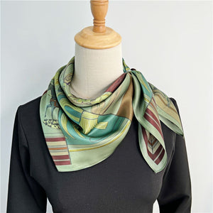 MaraSilk Pure Mulberry Silk Scarf - Square Crepe Satin MS165