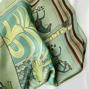 MaraSilk Pure Mulberry Silk Scarf - Square Crepe Satin MS165