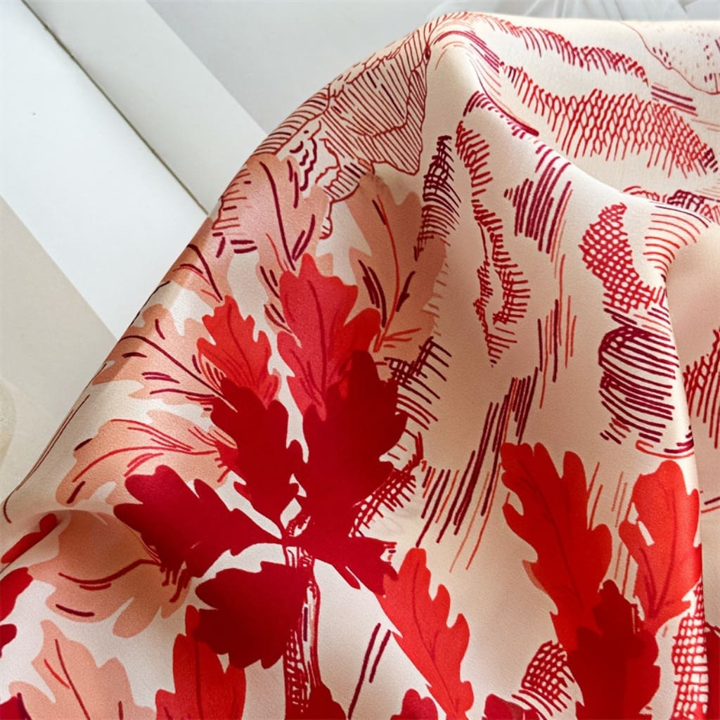 MaraSilk Pure Mulberry Silk Scarf - Square Crepe Satin MS167