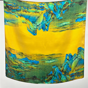 MaraSilk Pure Mulberry Silk Scarf - Square Crepe Satin MS169