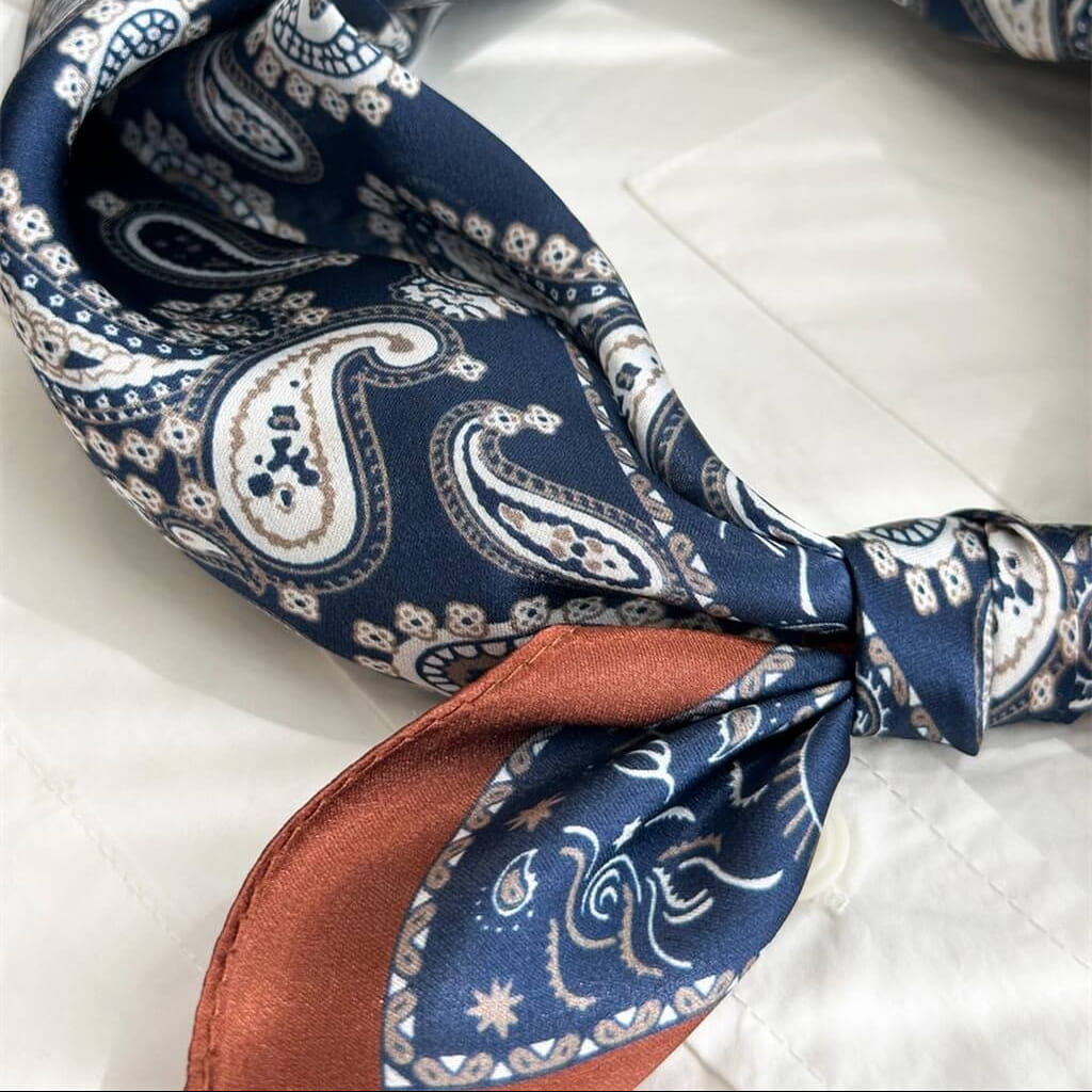 MaraSilk Pure Mulberry Silk Scarf Square Crepe Satin MS17-11