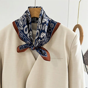 MaraSilk Pure Mulberry Silk Scarf Square Crepe Satin MS17-2