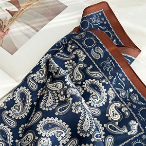 MaraSilk Pure Mulberry Silk Scarf Square Crepe Satin MS17-7