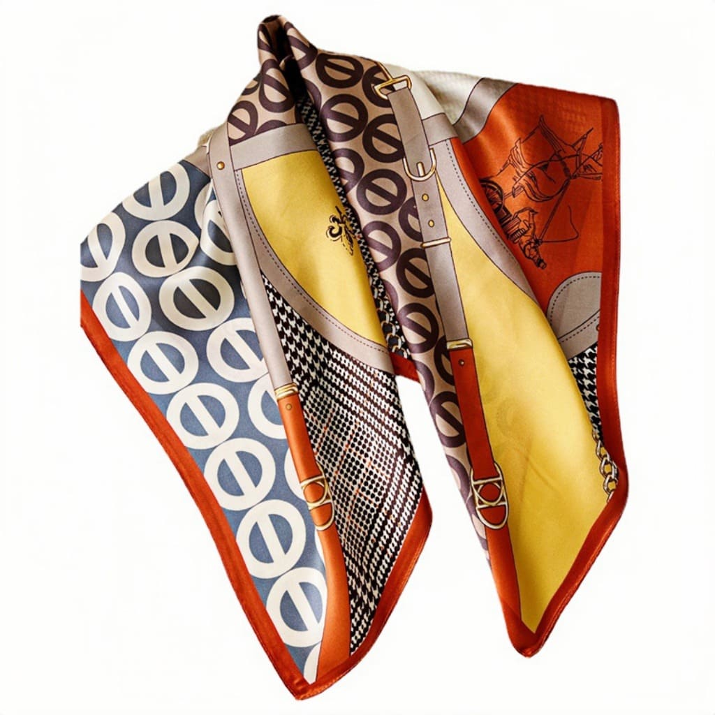 MaraSilk Pure Mulberry Silk Scarf - Square Crepe Satin MS170