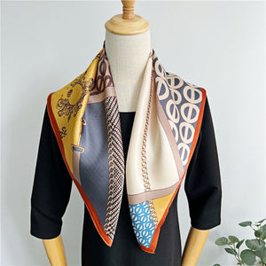 MaraSilk Pure Mulberry Silk Scarf - Square Crepe Satin MS170