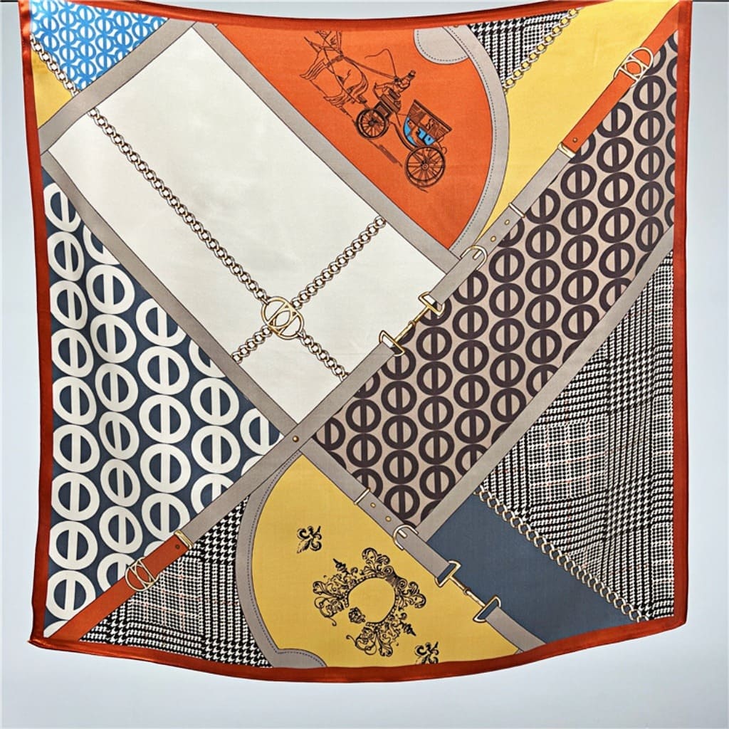 MaraSilk Pure Mulberry Silk Scarf - Square Crepe Satin MS170