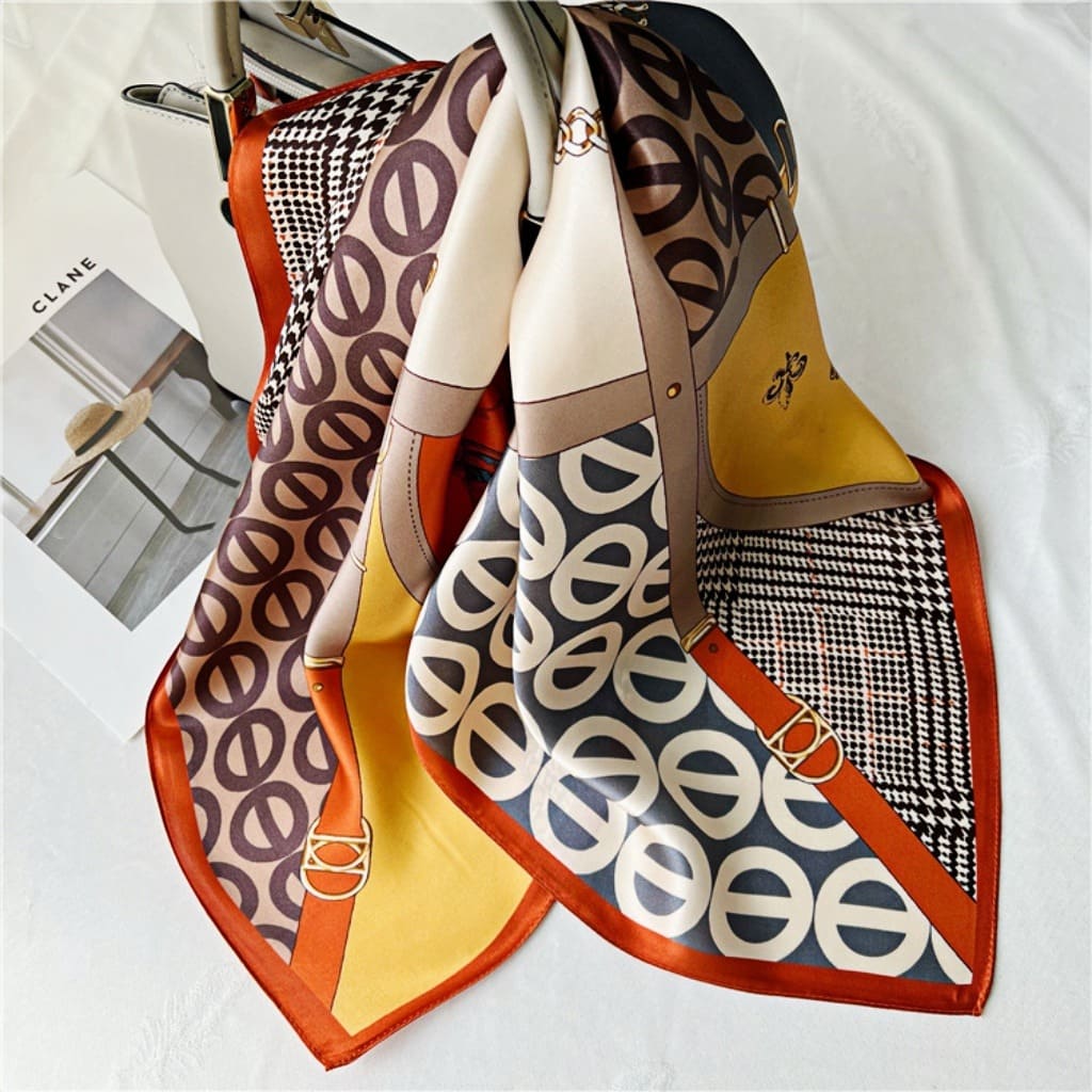 MaraSilk Pure Mulberry Silk Scarf - Square Crepe Satin MS170