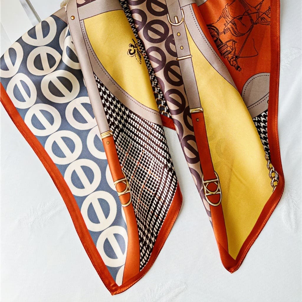 MaraSilk Pure Mulberry Silk Scarf - Square Crepe Satin MS170