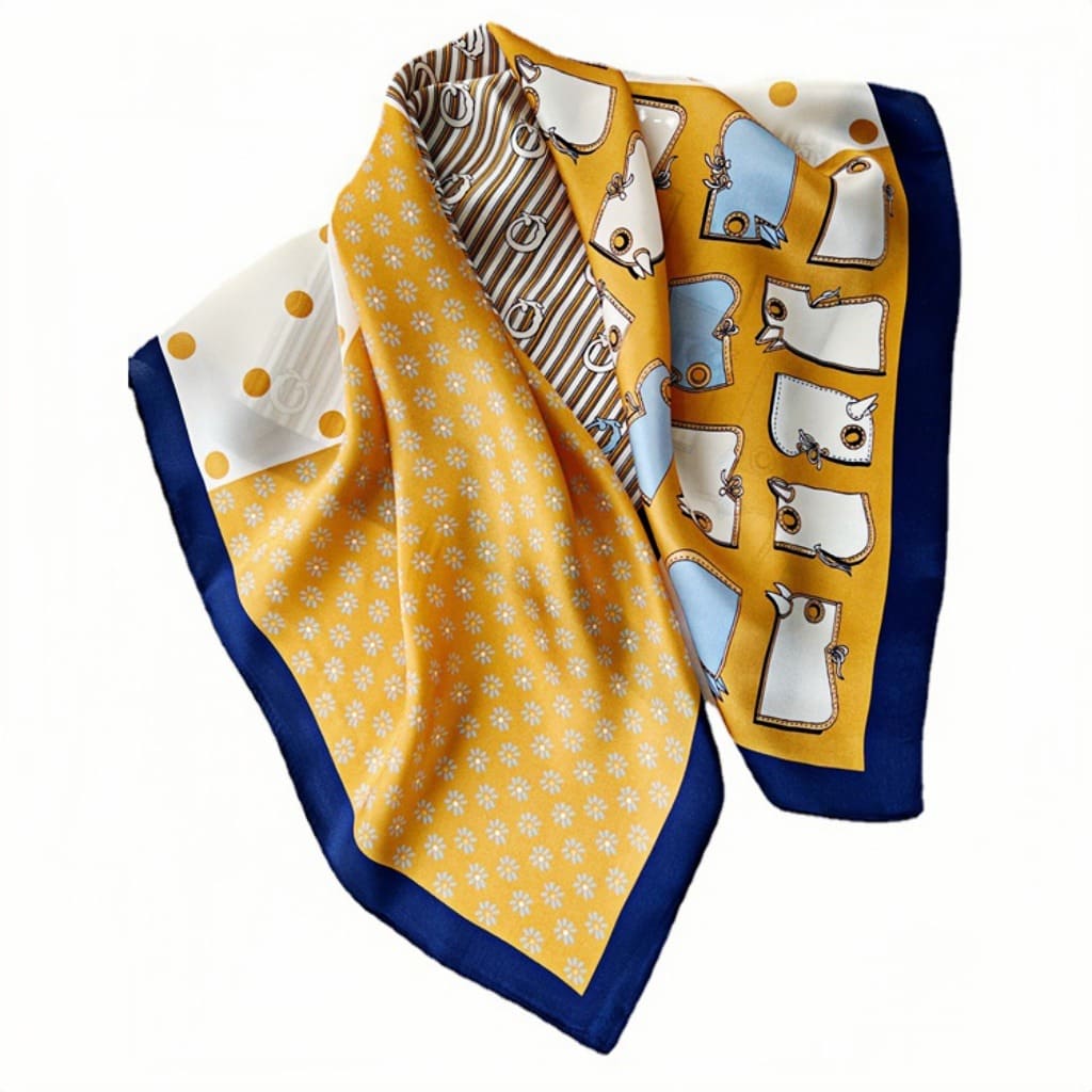 MaraSilk Pure Mulberry Silk Scarf - Square Crepe Satin MS171