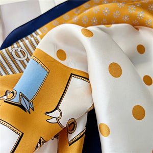 MaraSilk Pure Mulberry Silk Scarf - Square Crepe Satin MS171