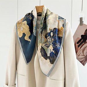 MaraSilk Pure Mulberry Silk Scarf - Square Crepe Satin MS172