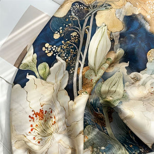 MaraSilk Pure Mulberry Silk Scarf - Square Crepe Satin MS172