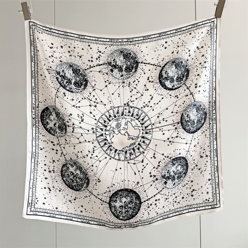 MaraSilk Pure Mulberry Silk Scarf - Square Crepe Satin MS172 25" x 25" MS17203