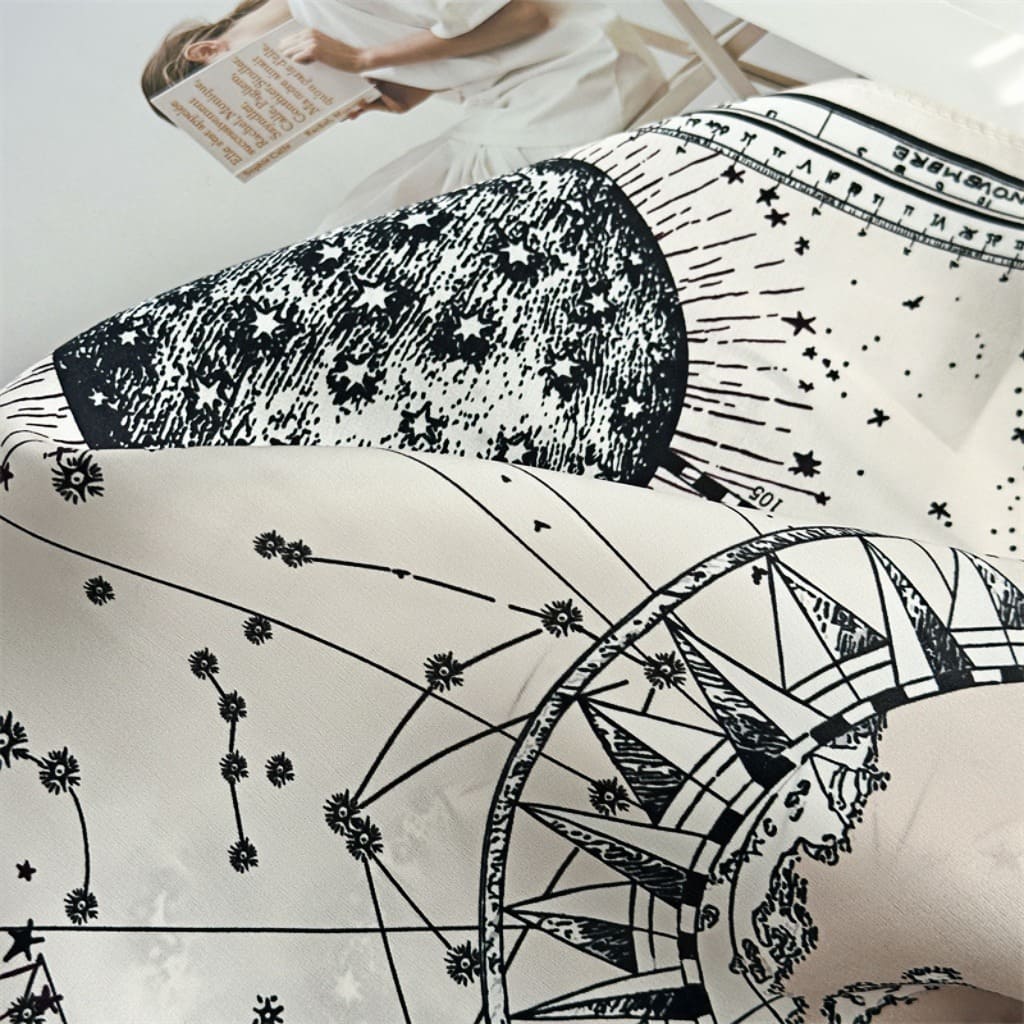 MaraSilk Pure Mulberry Silk Scarf - Square Crepe Satin MS172