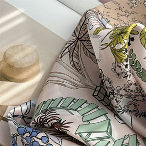 MaraSilk Pure Mulberry Silk Scarf - Square Crepe Satin MS172