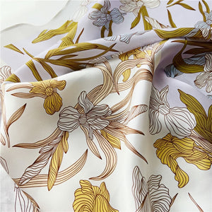 MaraSilk Pure Mulberry Silk Scarf - Square Crepe Satin MS173