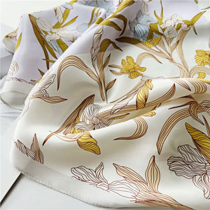 MaraSilk Pure Mulberry Silk Scarf - Square Crepe Satin MS173