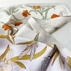 MaraSilk Pure Mulberry Silk Scarf - Square Crepe Satin MS173