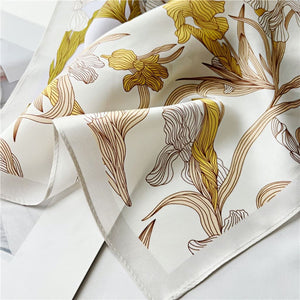 MaraSilk Pure Mulberry Silk Scarf - Square Crepe Satin MS173