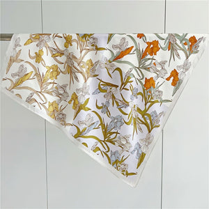 MaraSilk Pure Mulberry Silk Scarf - Square Crepe Satin MS173