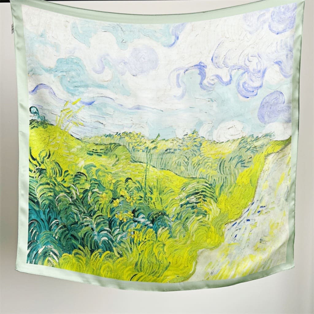 MaraSilk Pure Mulberry Silk Scarf - Square Crepe Satin MS175