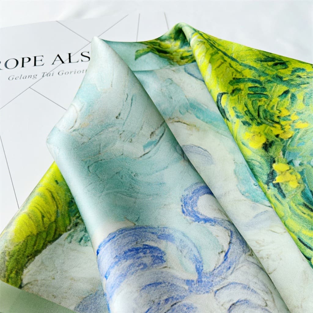 MaraSilk Pure Mulberry Silk Scarf - Square Crepe Satin MS175