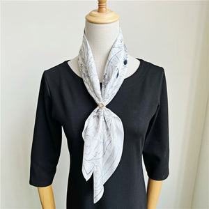 MaraSilk Pure Mulberry Silk Scarf - Square Crepe Satin MS176