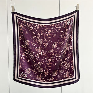 MaraSilk Pure Mulberry Silk Scarf - Square Crepe Satin MS177