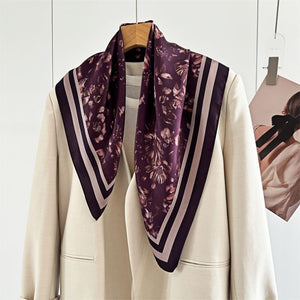 MaraSilk Pure Mulberry Silk Scarf - Square Crepe Satin MS177