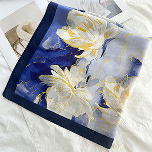 MaraSilk Pure Mulberry Silk Scarf - Square Crepe Satin MS178