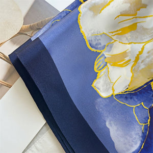 MaraSilk Pure Mulberry Silk Scarf - Square Crepe Satin MS178