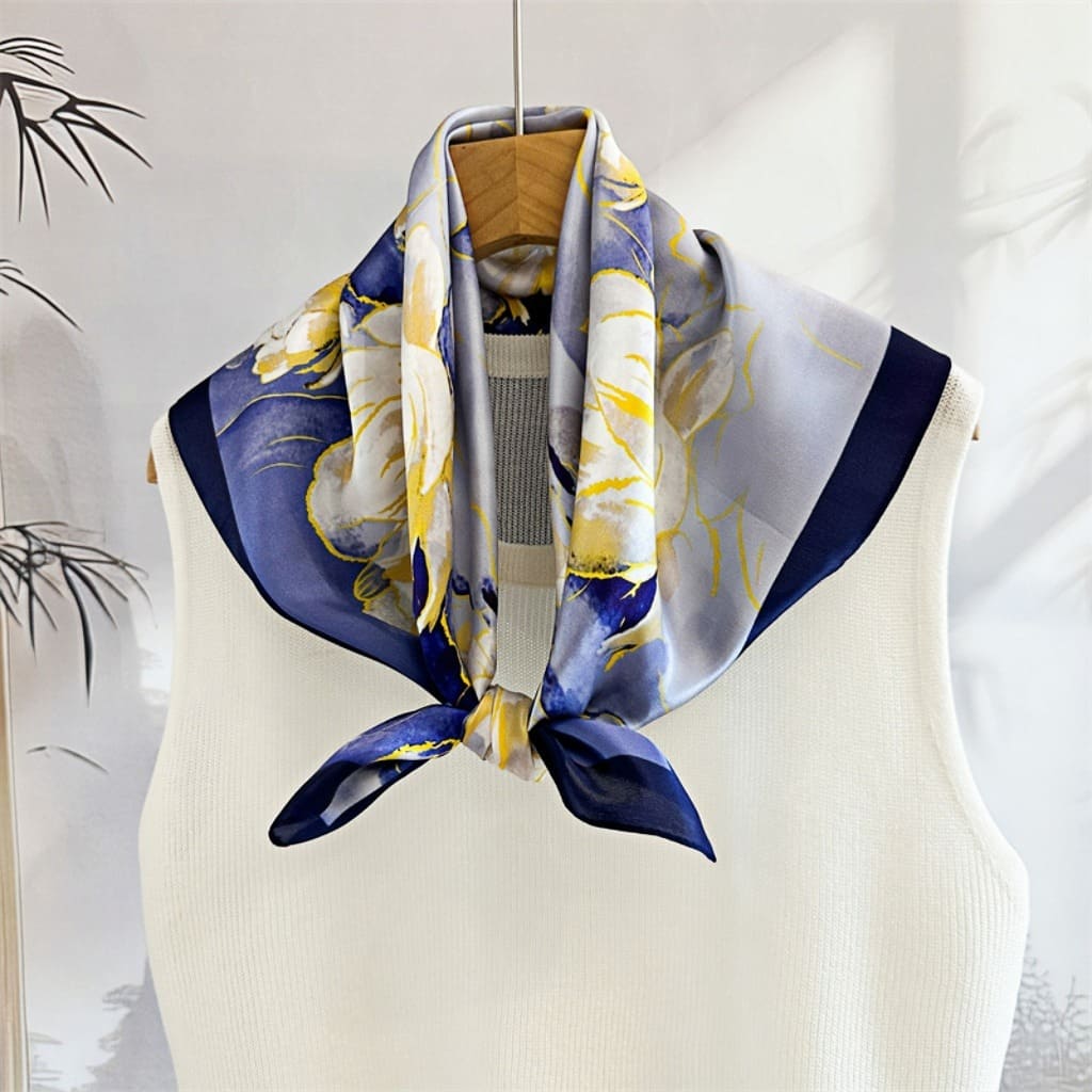 MaraSilk Pure Mulberry Silk Scarf - Square Crepe Satin MS178 25" x 25" MS17801