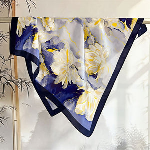 MaraSilk Pure Mulberry Silk Scarf - Square Crepe Satin MS178