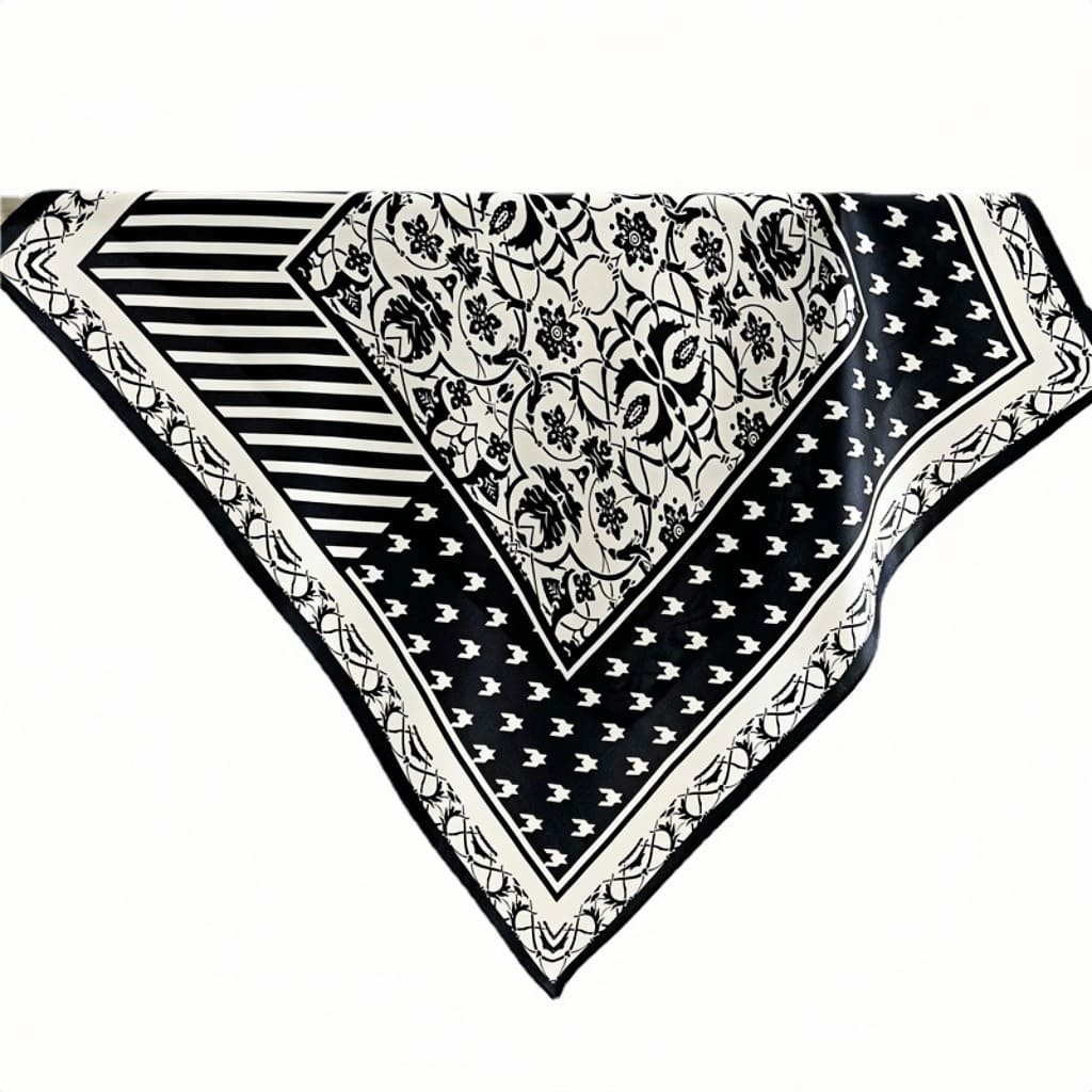 MaraSilk Pure Mulberry Silk Scarf - Square Crepe Satin MS179