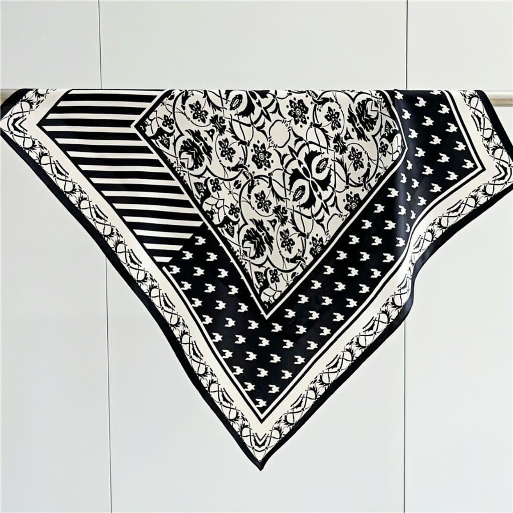 MaraSilk Pure Mulberry Silk Scarf - Square Crepe Satin MS179