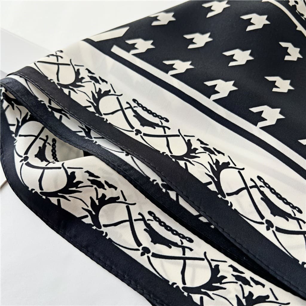 MaraSilk Pure Mulberry Silk Scarf - Square Crepe Satin MS179