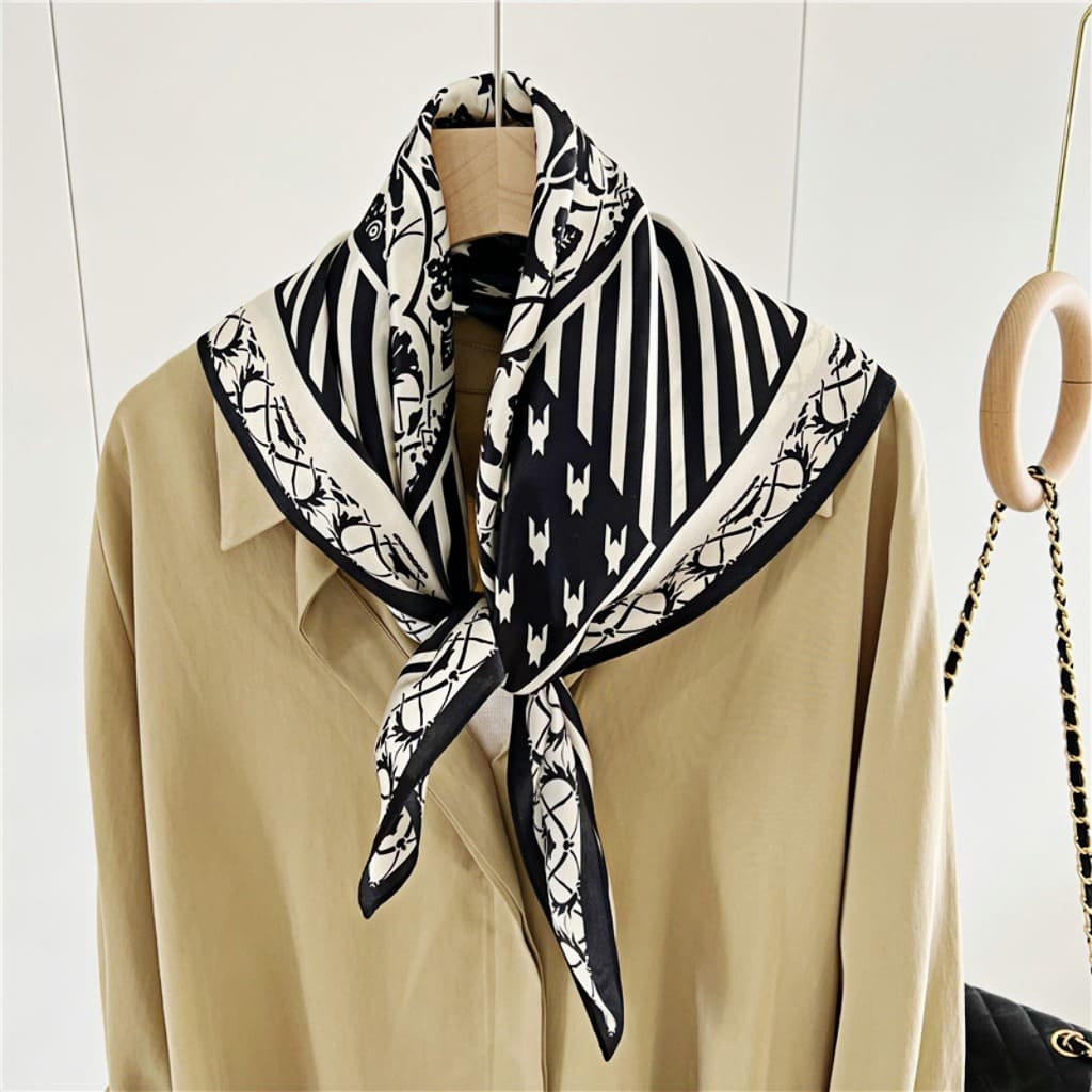 MaraSilk Pure Mulberry Silk Scarf - Square Crepe Satin MS179 25" x 25" MS17901