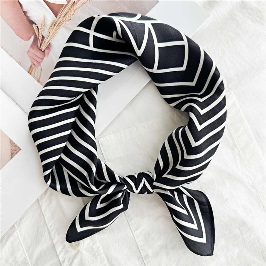 MaraSilk Pure Mulberry Silk Scarf Square Crepe Satin MS18-17