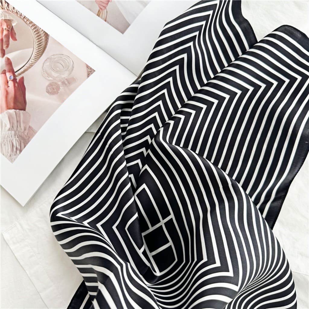 MaraSilk Pure Mulberry Silk Scarf Square Crepe Satin MS18-18