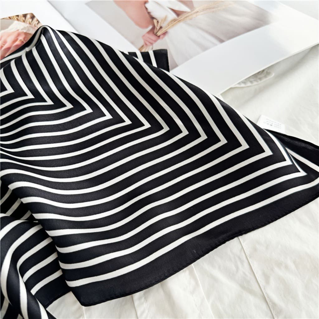 MaraSilk Pure Mulberry Silk Scarf Square Crepe Satin MS18-19