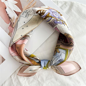 MaraSilk Pure Mulberry Silk Scarf Square Crepe Satin MS18-9