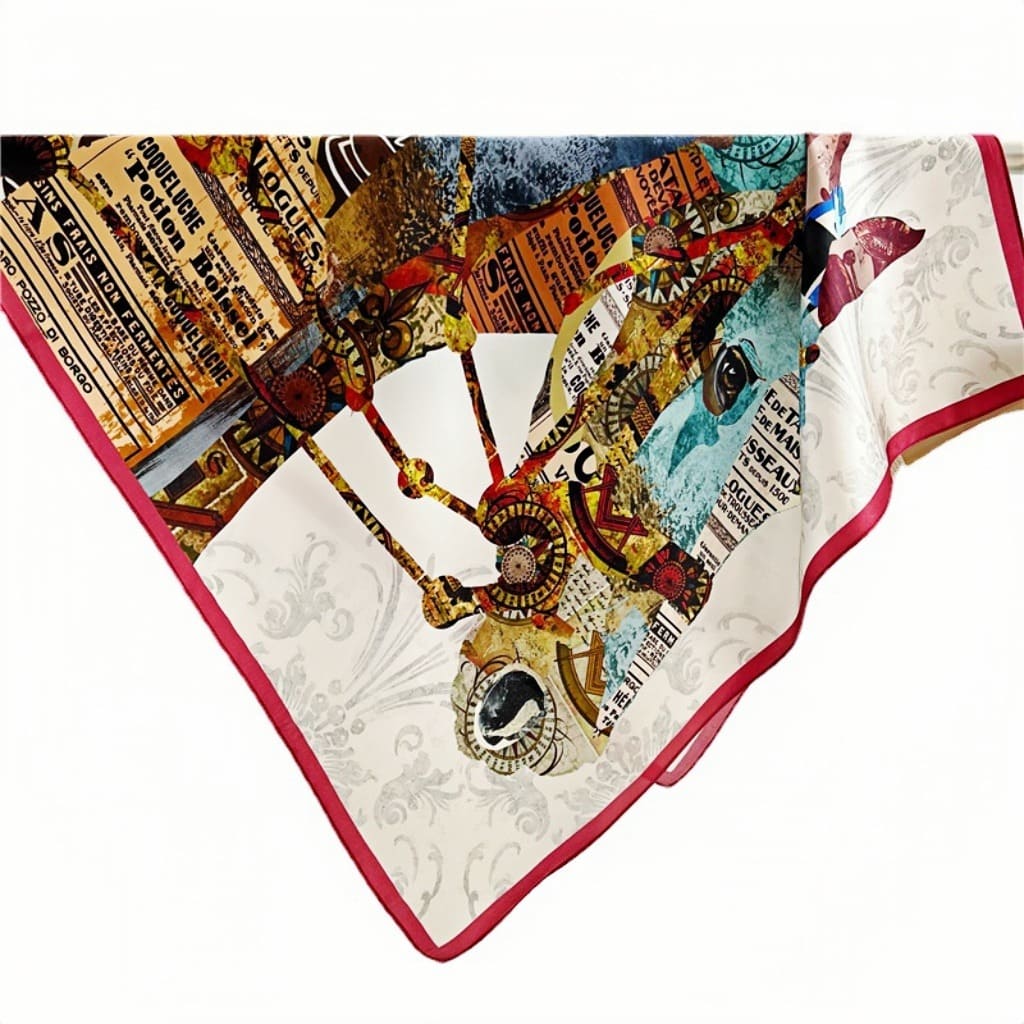 MaraSilk Pure Mulberry Silk Scarf - Square Crepe Satin MS180