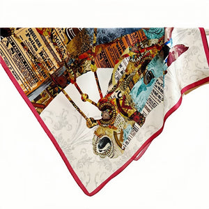 MaraSilk Pure Mulberry Silk Scarf - Square Crepe Satin MS180