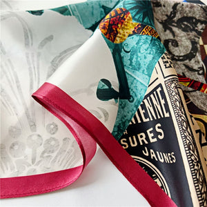 MaraSilk Pure Mulberry Silk Scarf - Square Crepe Satin MS180