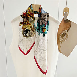 MaraSilk Pure Mulberry Silk Scarf - Square Crepe Satin MS180