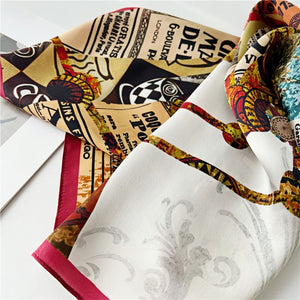 MaraSilk Pure Mulberry Silk Scarf - Square Crepe Satin MS180