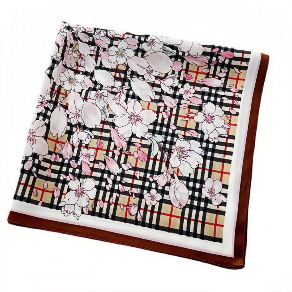 MaraSilk Pure Mulberry Silk Scarf - Square Crepe Satin MS181