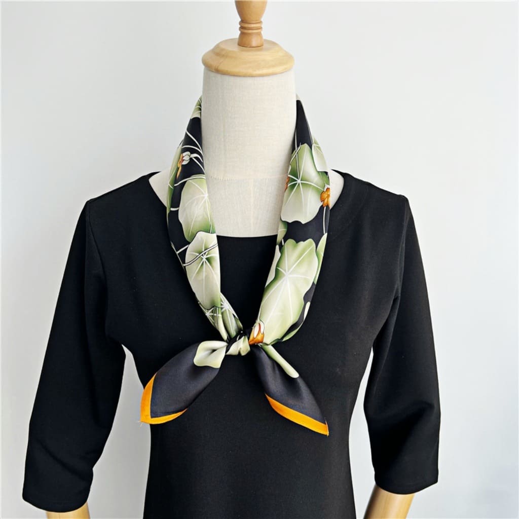 MaraSilk Pure Mulberry Silk Scarf - Square Crepe Satin MS183