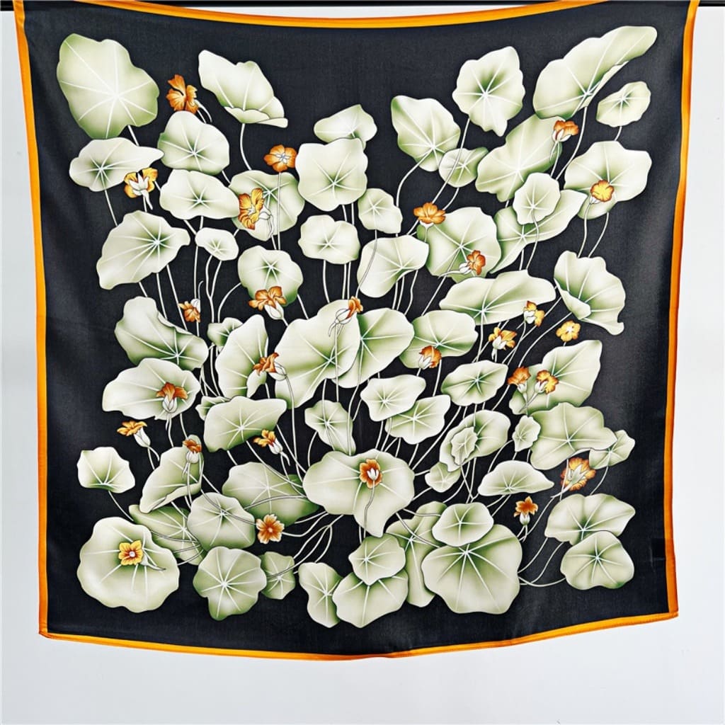 MaraSilk Pure Mulberry Silk Scarf - Square Crepe Satin MS183 25" x 25" MS18302